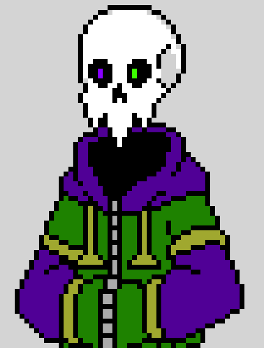 [7b7bce] -shows him a mirror- clean up that...slime...black...slime...