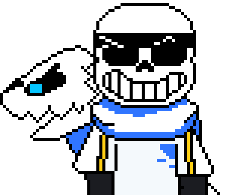 [b9de0d] *he yeets himself with the axe back to the place where he was making the snow man* - (royal guard) SWAP! sans