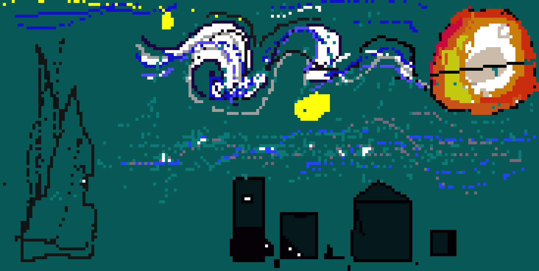 [3bc044] Starry night