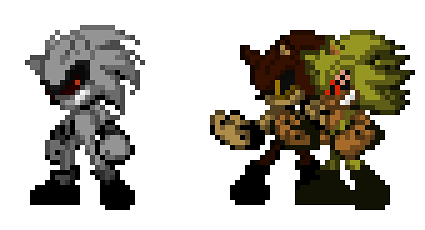 [6c26bc] Azaro the Hedgehog vs Fleetway Limor the Hedgehog and Mammot the Hedgehog - Sonic OC's