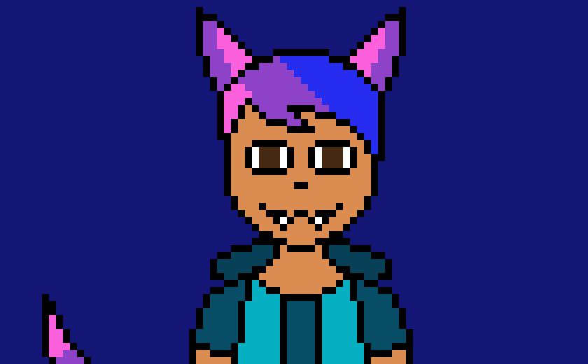 [4fbda4] nice to meet you skeld(shakes hand) i'm Evan-Evan foxx