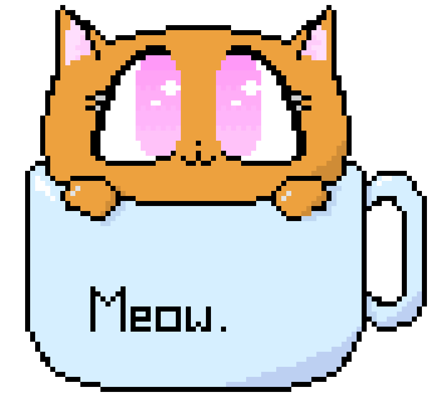 [f9d0b4] Cat In Cup