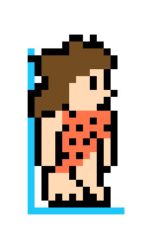 [697caa] Caveman Pixel art