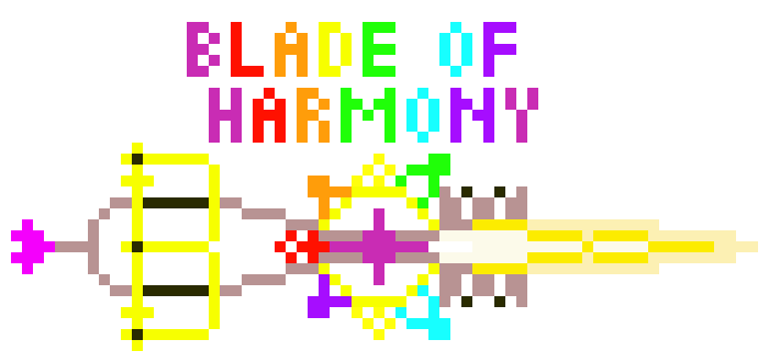 [9664c4] Keyblade Pixel Art: Blade of Harmony