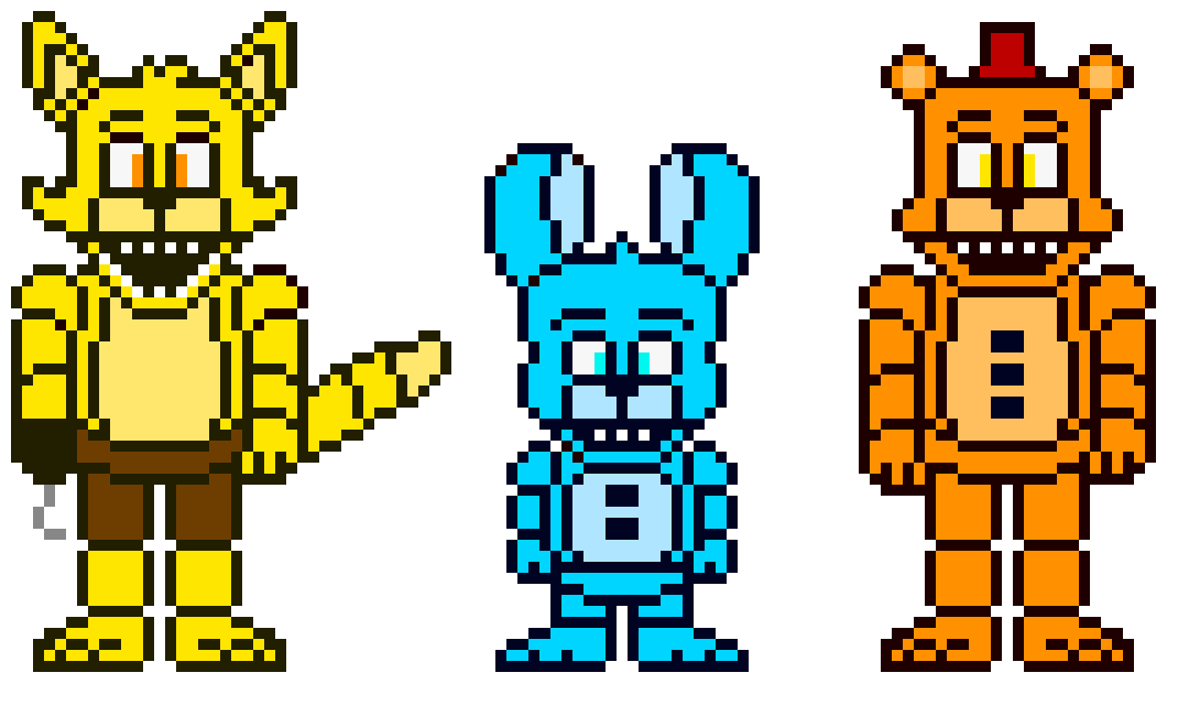 [3b1282] Fnaf Ocs: Spark, Icicle, and Flame