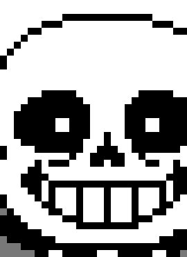 [401102] *walks over to smiley* heh heya i heard some bad things abou you so you are gonna have to be nicer or i WILL snap your neck.-sans