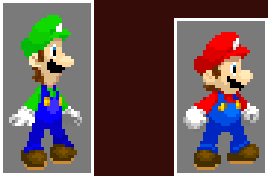 [80d3a6] (And yes, i do have both of the Mario Brothers. Who could forget Weegee!) [MP]