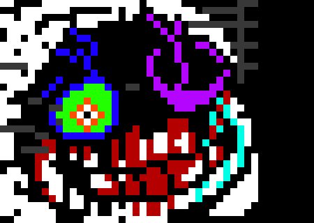 [fdfee0] hit me all you want! i have way more determination than you!  -electro(dustverse sans)