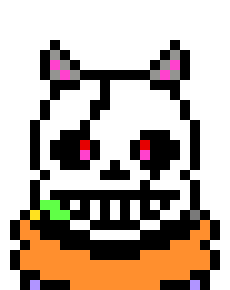 [05b0c1] Color!Sans: You remind me of someone, They had white hair, horns, and an overshadowed face....now what was her name?