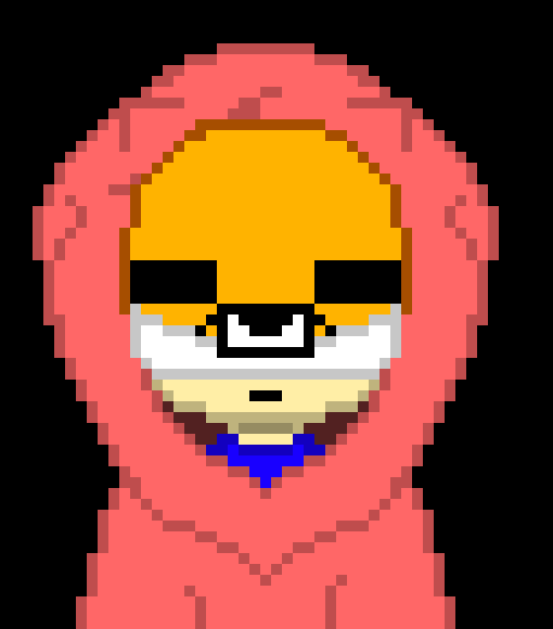 [5b2f3e] -sees glitch, and then looks at the door-