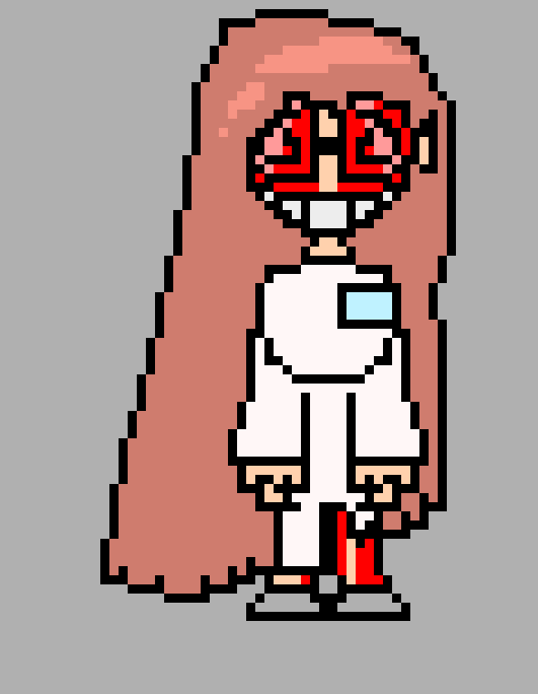 [0043b2] Backstory for drawing this OC: I was flipping back to a bunch of doodles I did back in 6th grade, and whilst I was flipping through, I saw a female OC and I went, "Ok" but once I realized that this was based off a person I secretly had a crush on (who later friendzoned me 3/4 weeks ago) in like a Mad Hatter-esque, Lab-Rat esque style, I was like, "O k" and drew this.