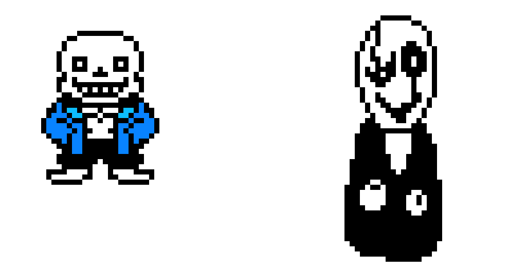 [9664c4] Sans and Gaster (By Wiqueur)