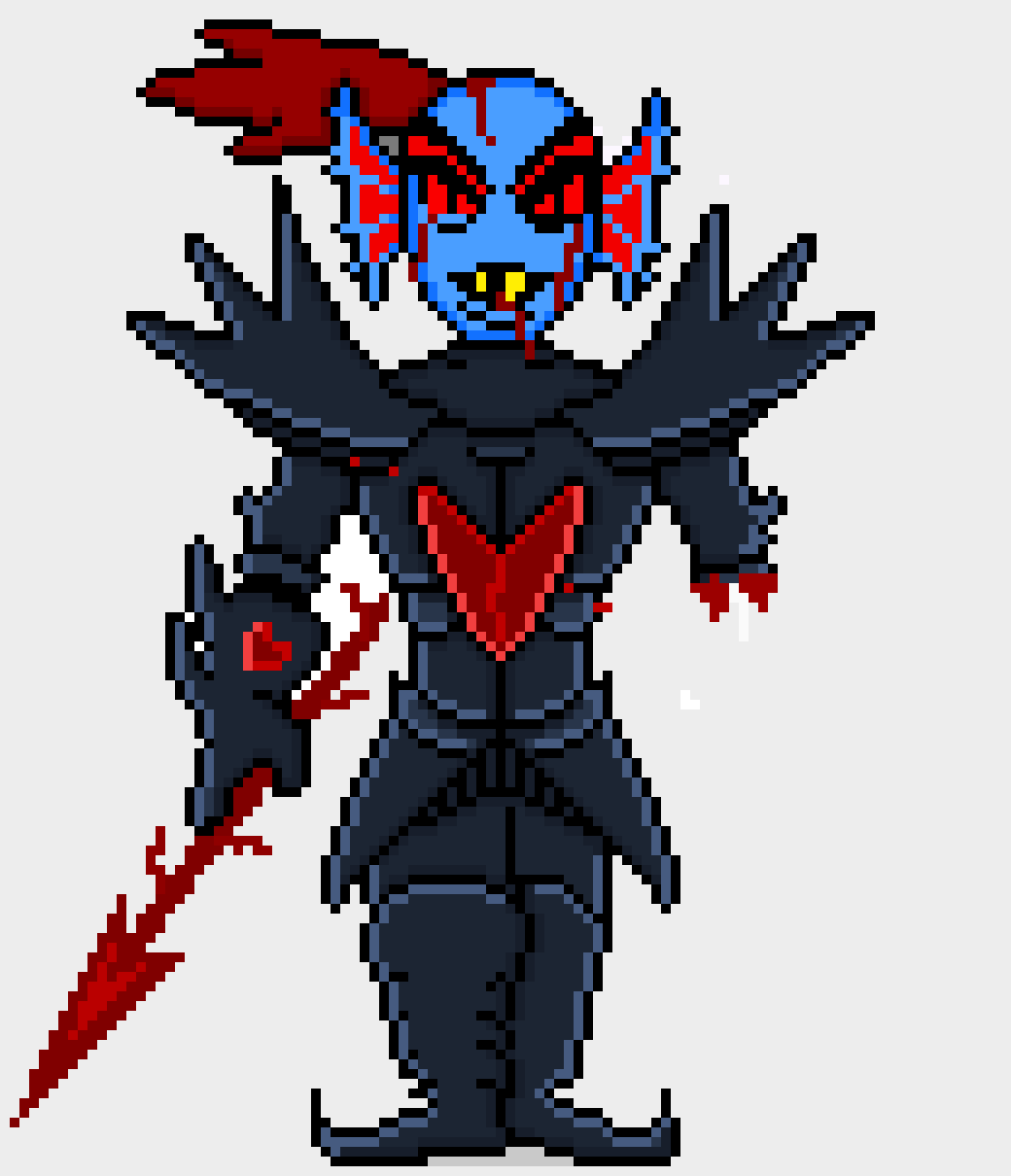 [e4f013] Underhell Undyne the Undying Battle Sprite