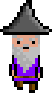 [bb0007] Pixel Wizard Purple Jumping AniF2