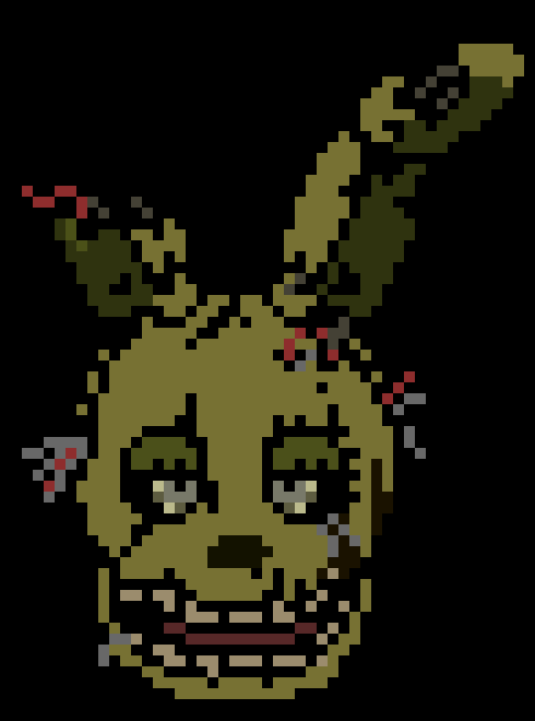 [fc6325] appears in door way showing willam aftons skull)