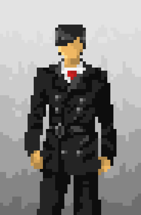 [fedf74] *He gets into a suit, and heads to the theater* 