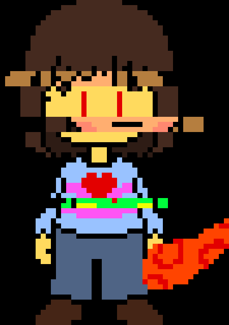 [2b9834] frisk:(heals him