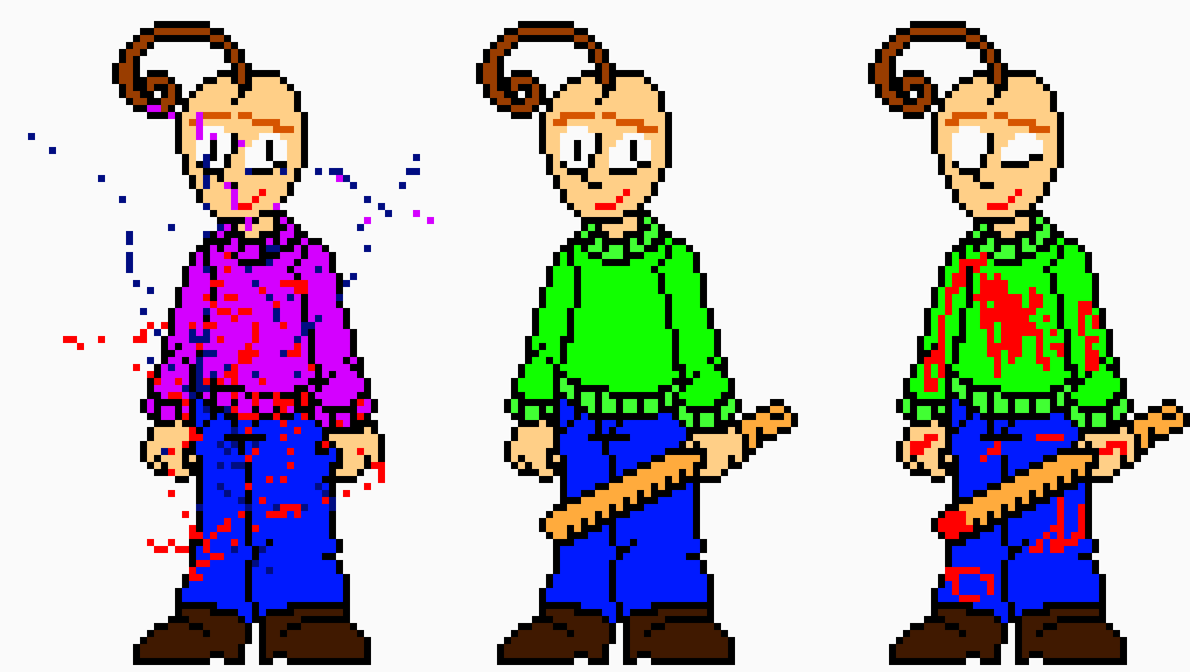 [a95e91] Baldi sprite (colored) ancient destroyer and glitch