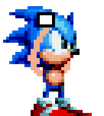 [98309d] sonic holding on tails