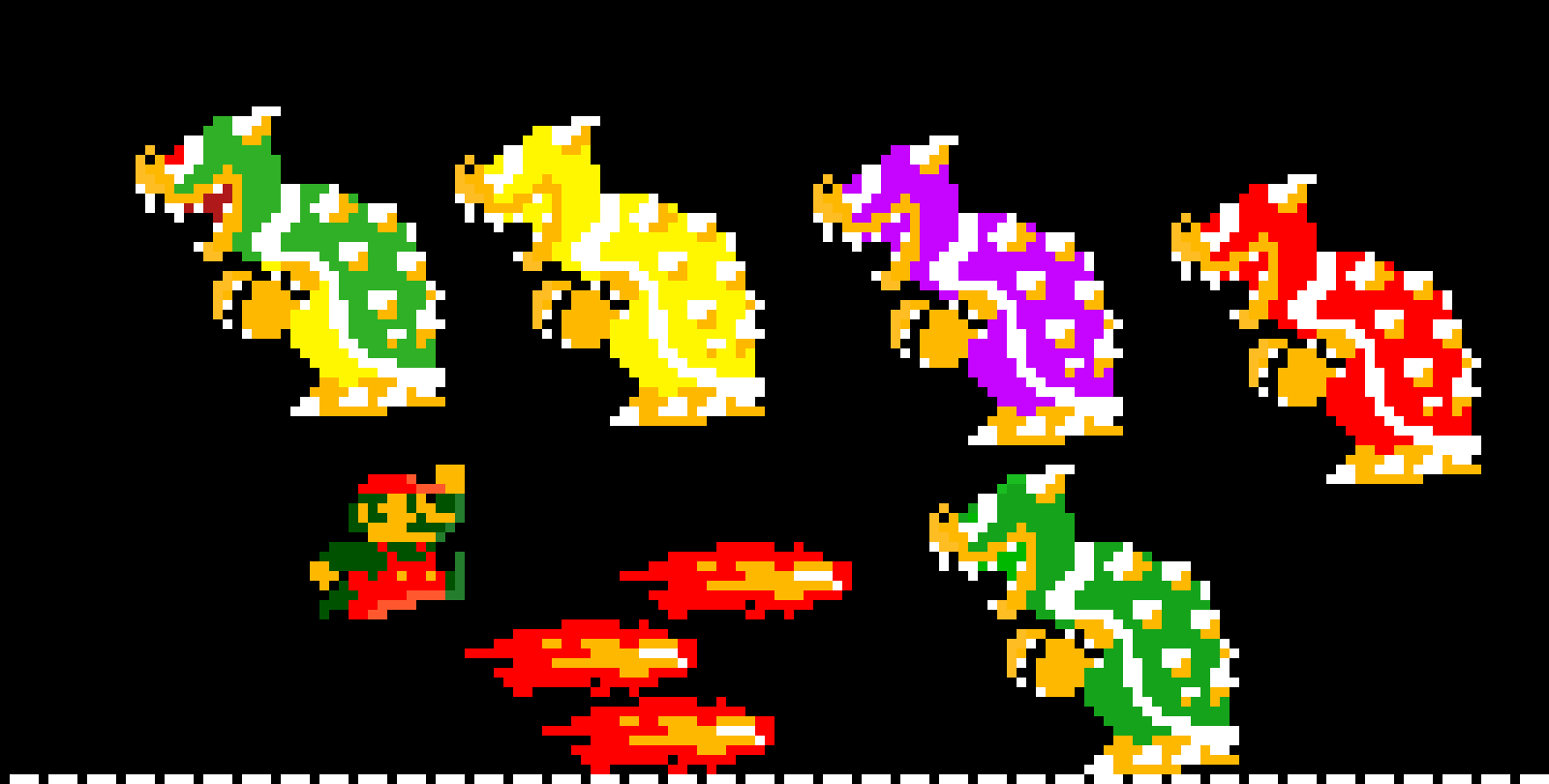 [5c7441] Mario VS Bowser's clones