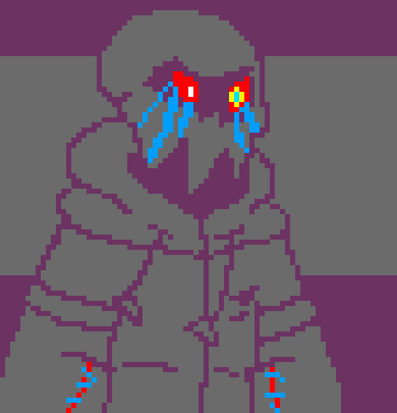 [7b7bce] -sits in the antivoid while tying cables around pieces of paper--