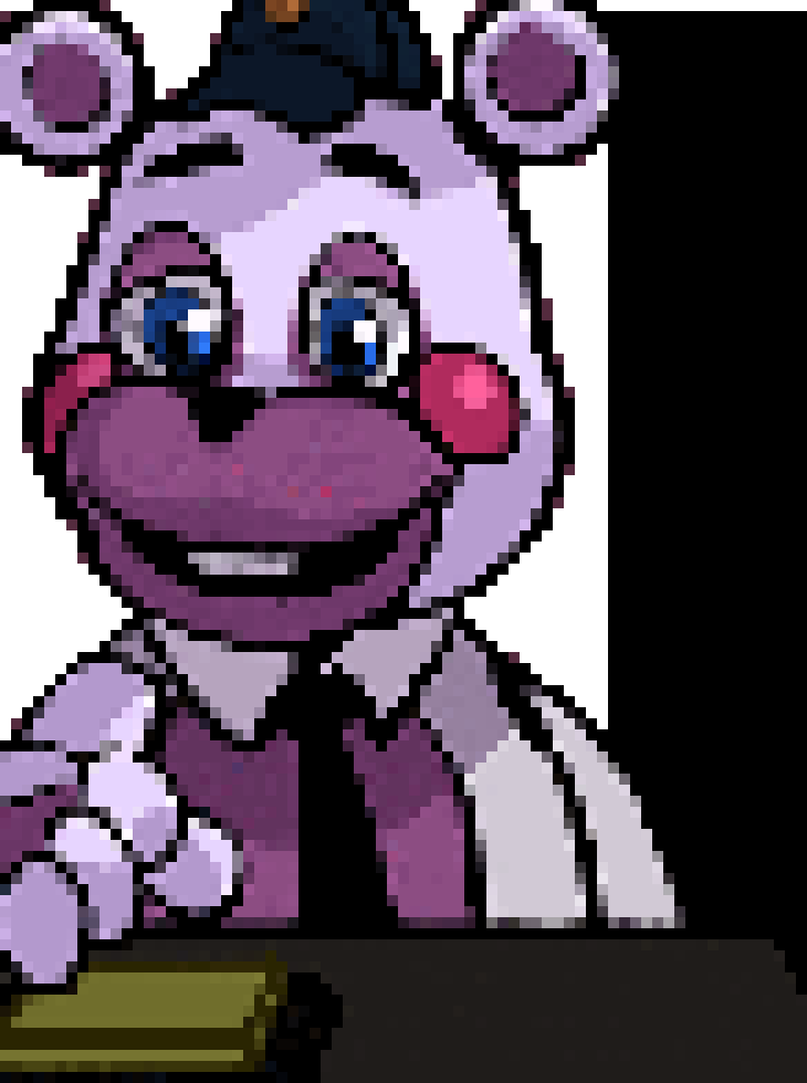 [1375db] *presses the button and summons a intercom* HELLO FRIENDS TO FREDDY FAZBEARS PIZZA!