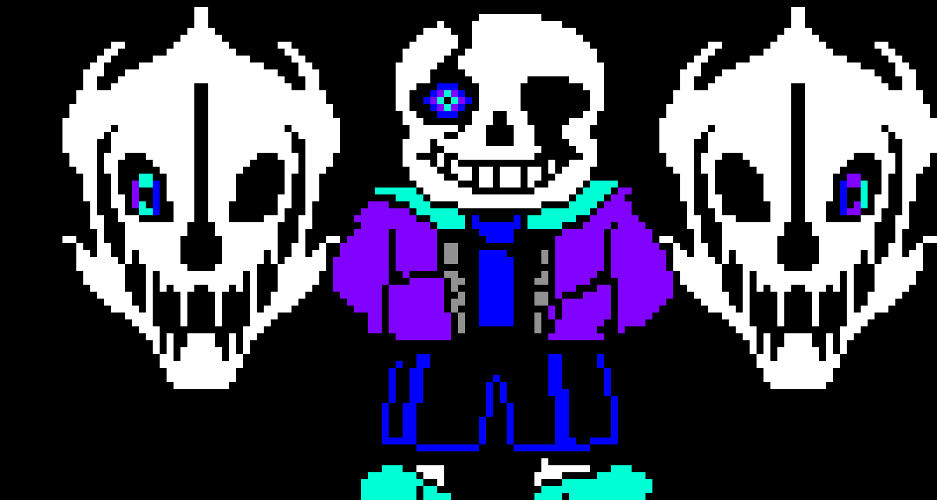 [b43113] Sans With Gaster Blasters customer Sprite