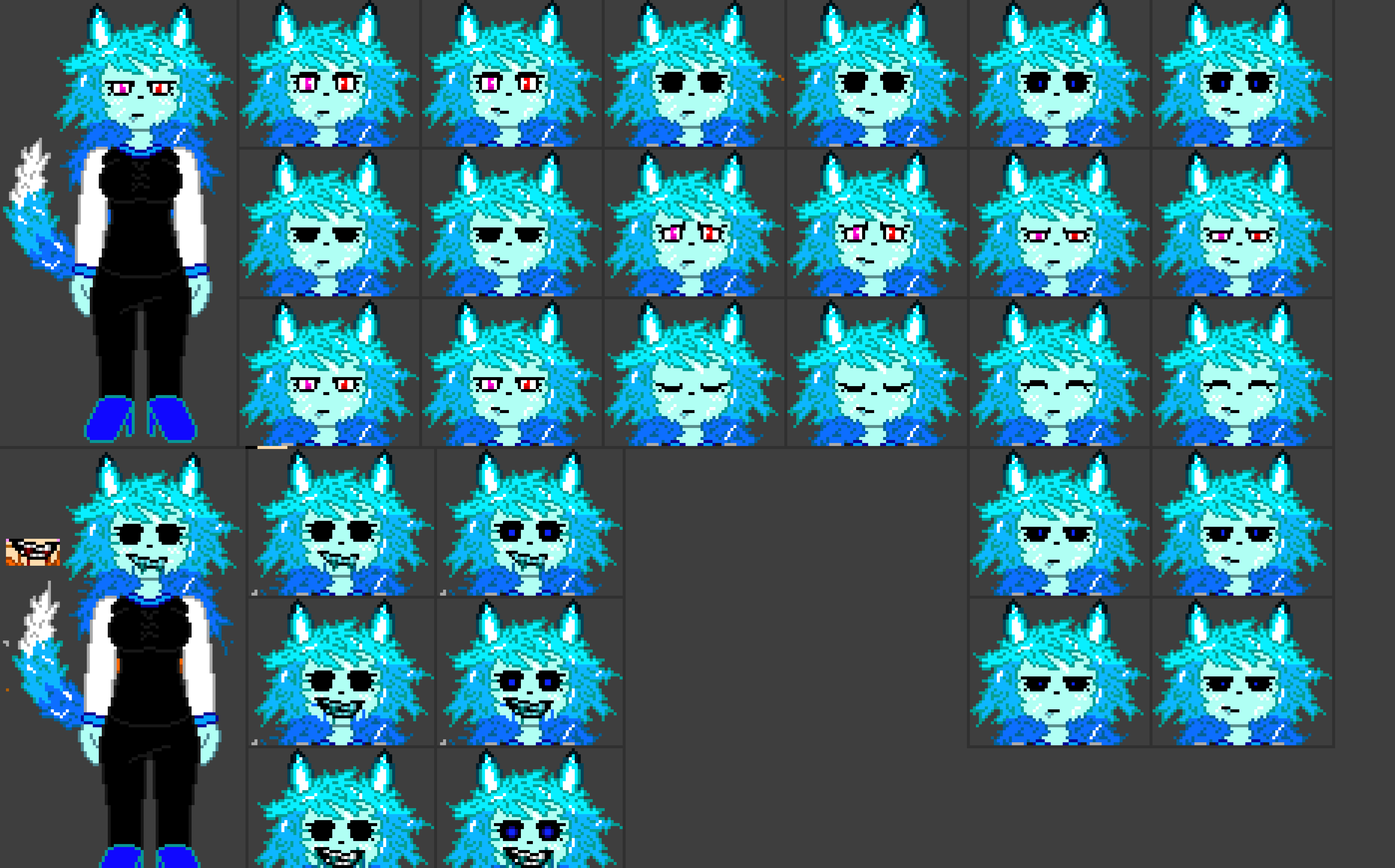 [4fbda4] so what do you think of ice Claire (and yes i did do the whole sprite sheet)- Evan