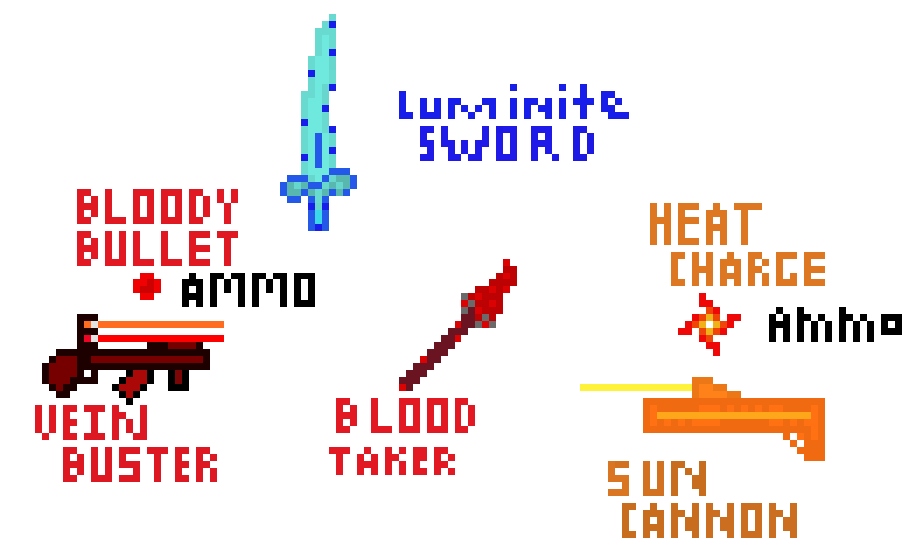 [9664c4] Terraria Weapon Ideas