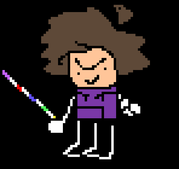 [0de6ca] *he slashes to the beat of kalampokiphobia from fnf*-Mini!geno