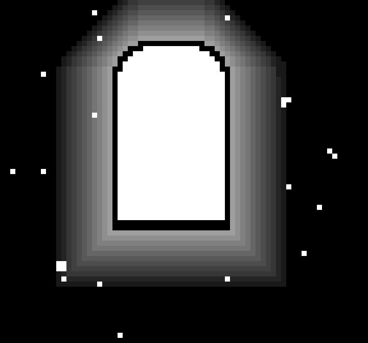 [9664c4] room 1 black door sparkle 14