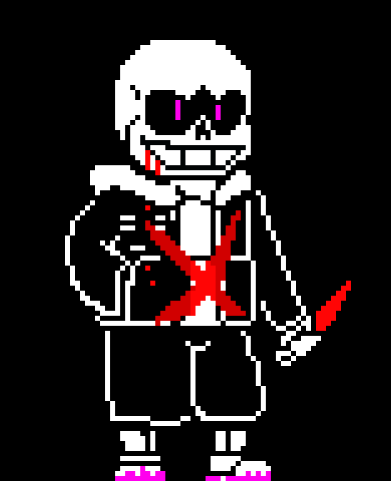 [2b9834] (gets hit again teleports behind ace and slices his back)...--- sans/shadow