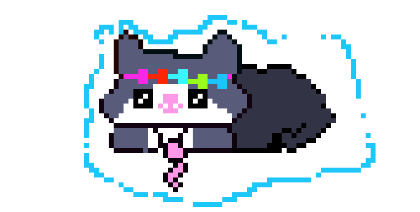 [3d4643] cat kan blue wolfie woop