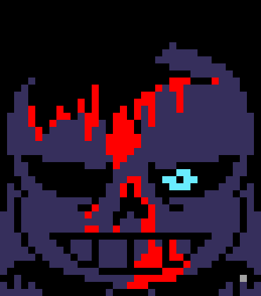 [7ce906] Just stay put.. *(Demented summons a portal under twilight, twilight goes through and demented follows. You appeared back in Demented's world.) -HorrorTale Sans