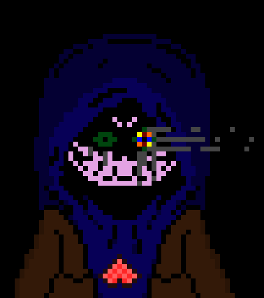 [c7b058] *Stabs him in with his knife and starts running*