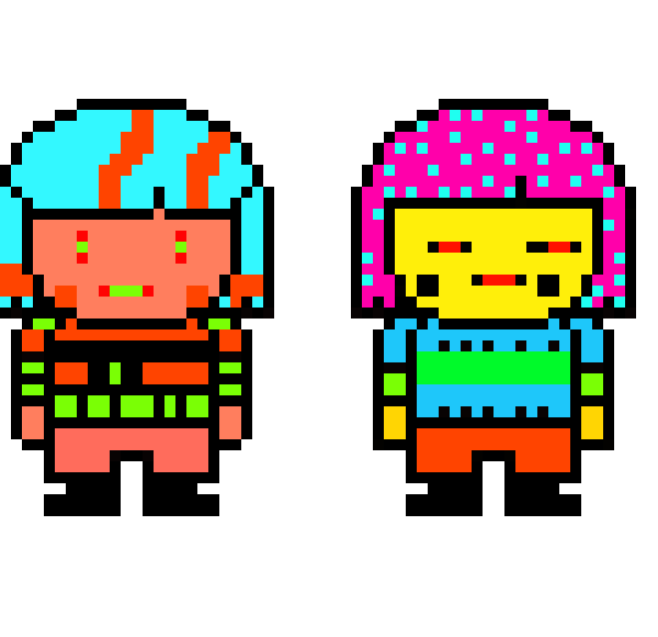 [9664c4] Fan-made Undertale Chara & Frisk Battle Sprite