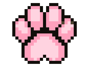 [4cf600] dog paw