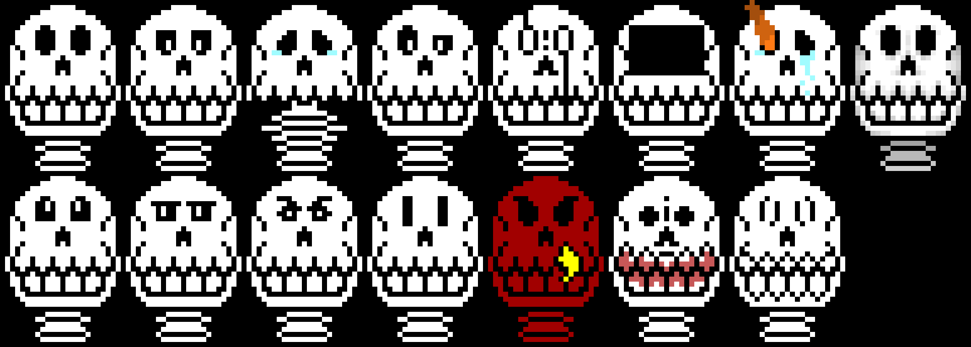 [63ceb7] Side note, this Papyrus, head I drew from scratch... And just... Did this...