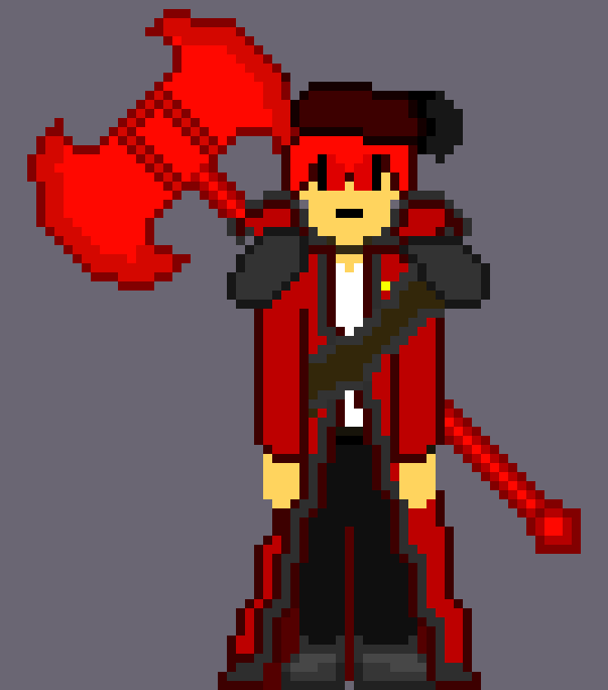 [e72e9f] I did hear of a creature that could eat magic attacks *snaps and I teleports my axe to my but it's purple instead of Red* (I'm lazy) 