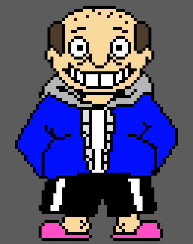 [66635a] (I mean, look at him. He looks like a decent version of a human sans. )