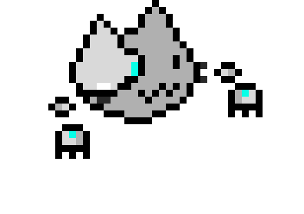 [a15ca3] Sans: (robocat apears.)