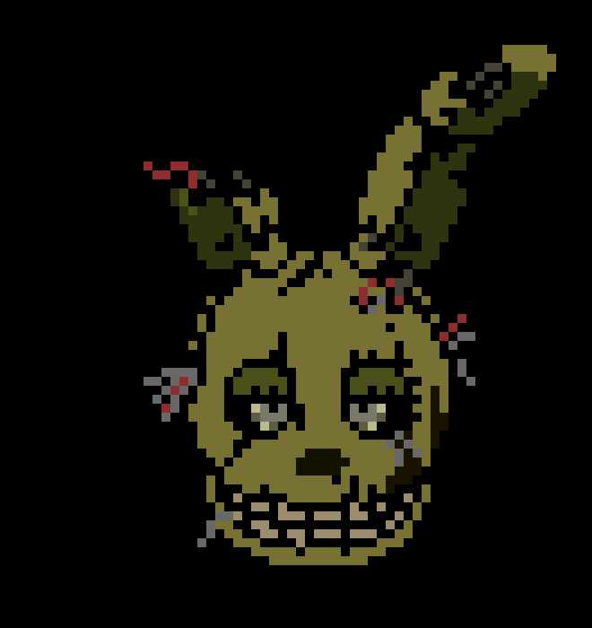 [fc6325] springtrap buts ben back in the office but takes his weapon and breaks it btw its 4 am)