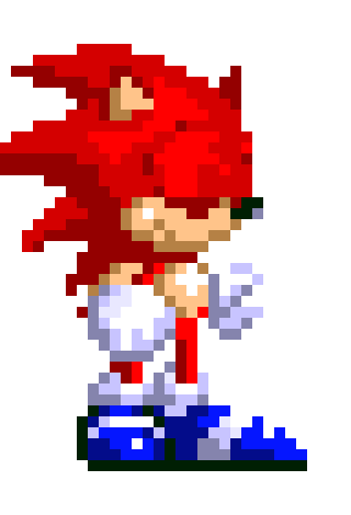 [fc6325] stands on the master emerald and the chaos emeralds start becoming bigger emeralds known as the super emeralds...