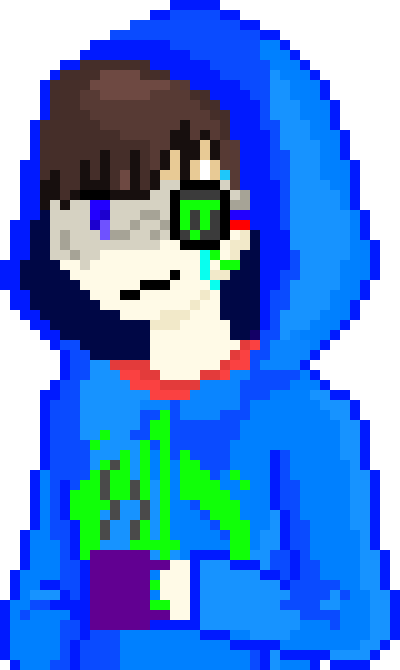 [6ced57] oh! you're curious about my eyes? I see! I could take it off but it'd be a pain in the ass to get back on! but what happened was a long time ago, there was someone here named Ins, She got taken over by nightmare and...blasted me...therefore fucking over my eye...