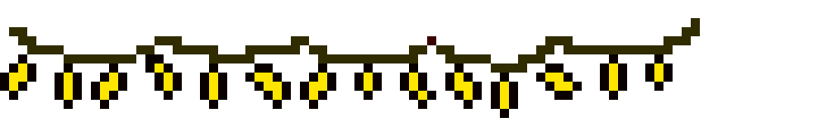 [520509] yellow christmas lights