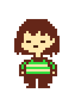 [1f4840] frisk with chara colors