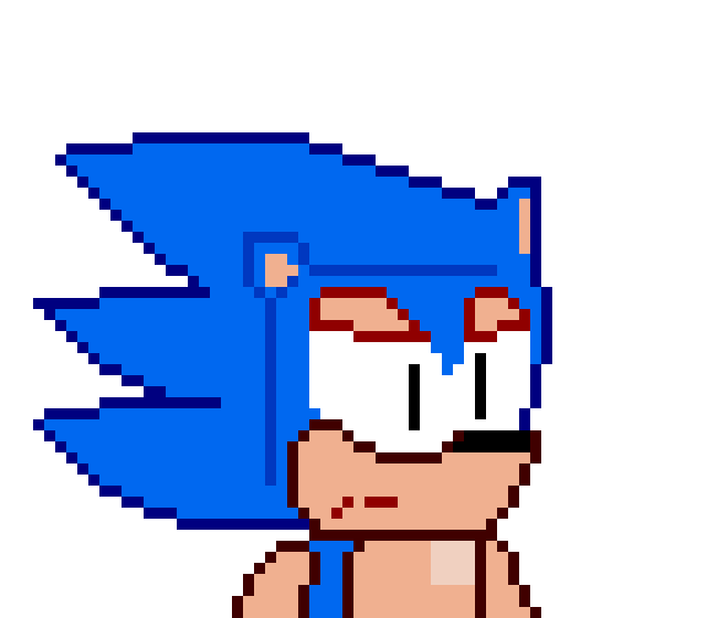 [b9de0d] *one of the buildings is gonna fall on sonic but he runs away just in time* - Sonic