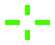 [5f88c2] Crosshair GREEN TEST SIZE