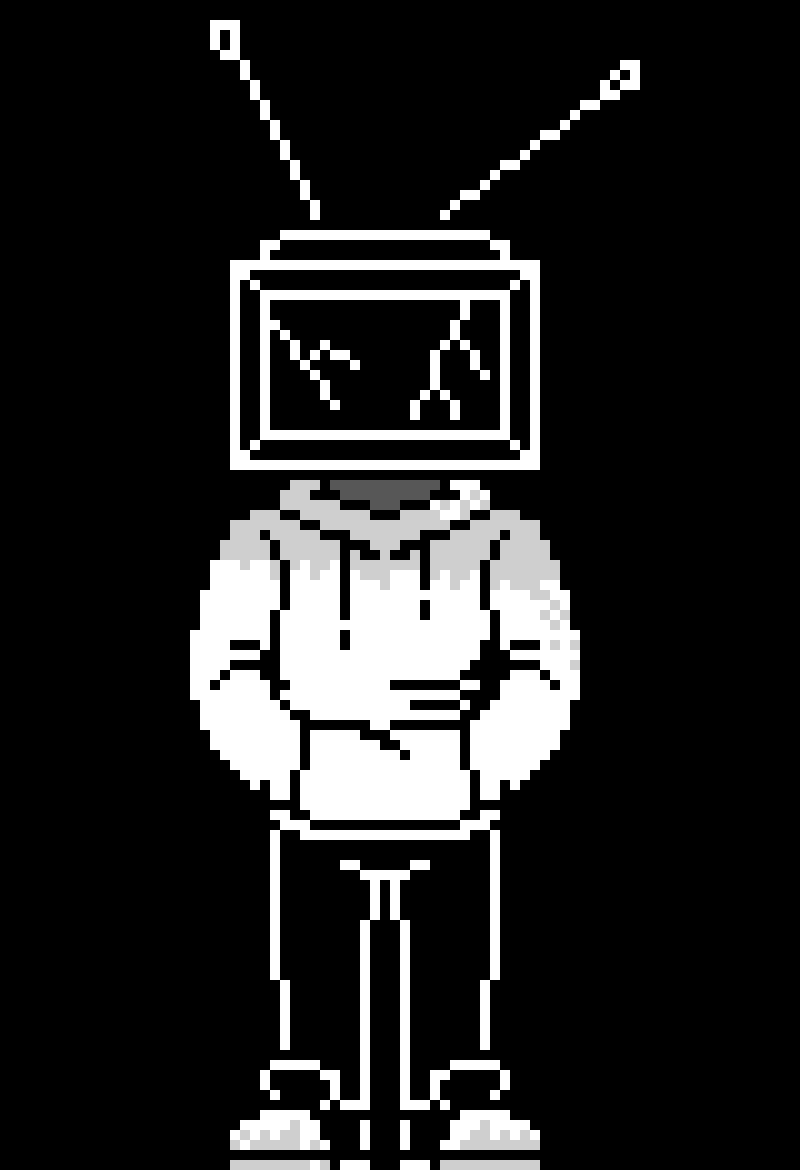 [45d928] -even after terrie corrected me it doesnt change the fact that this TV head dude is powered down in the lost forest-