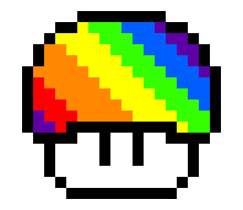 [9664c4] Rainbow mushroom